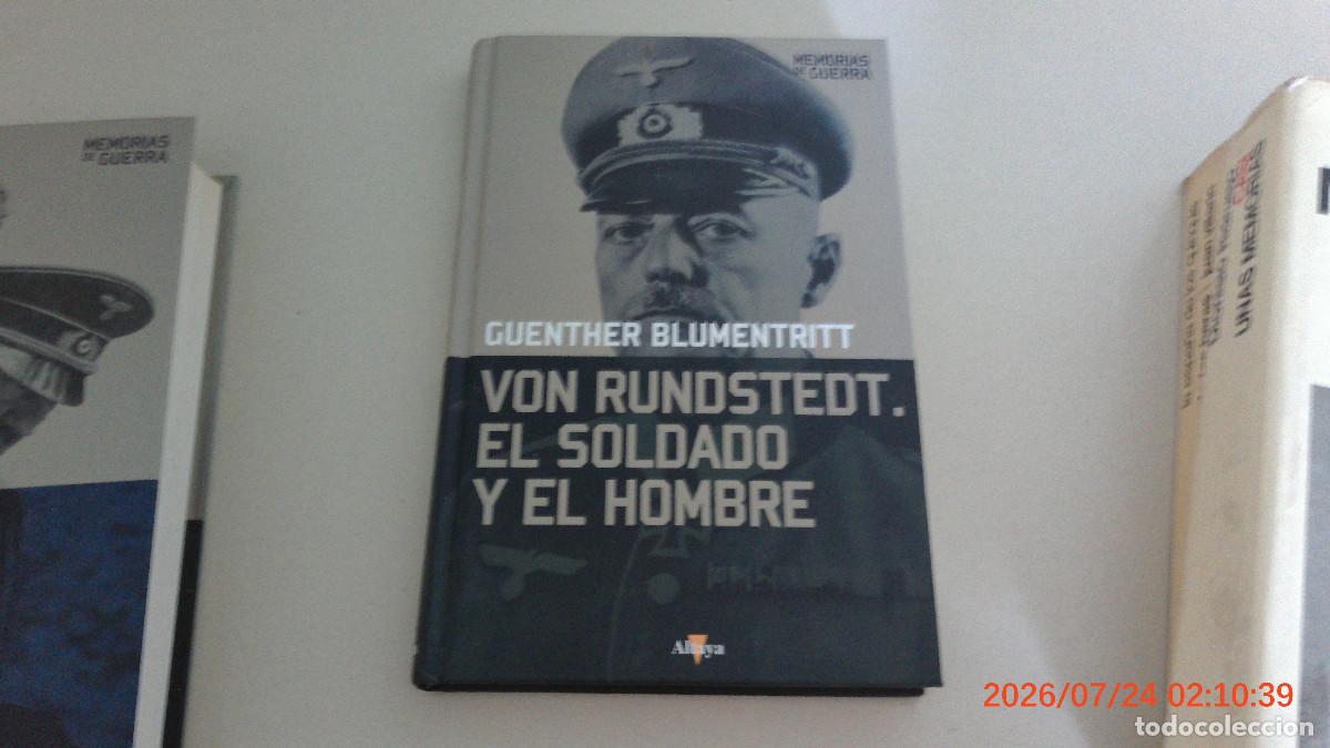 Libros de segunda mano: Von Rundstedt, el soldado y el hombre. Guenther Blumentritt. Excelente estado (nazi, Hitler)