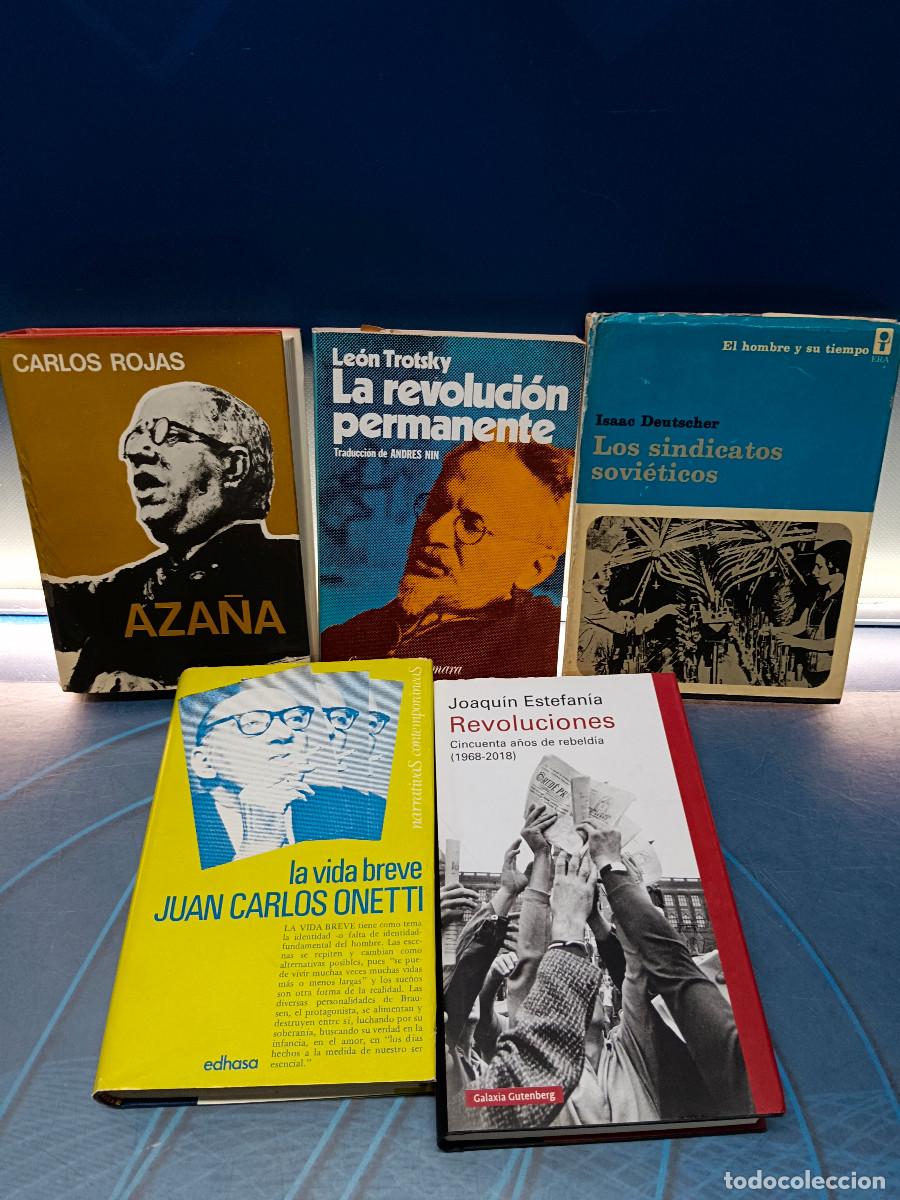 Libros de segunda mano: 5 libros sobre historia pol&iacute;tica, Revoluciones, Los sindicatos sovi&eacute;ticos, Aza&ntilde;a y mas