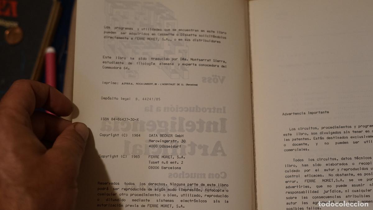 Libros de segunda mano: V&ouml;ss - Introducci&oacute;n a la inteligencia artificial con muchos programas para c64 - Foto 2