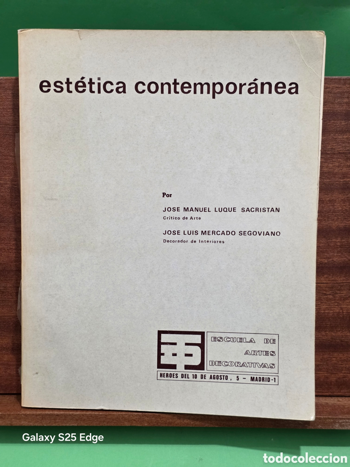 Libros de segunda mano: &rdquo;&rdquo;EST&Eacute;TICA CONTEMPOR&Agrave;NEA&rdquo;&rdquo;...JOSE MANUEL LUQUE SACRISTAN...1968...