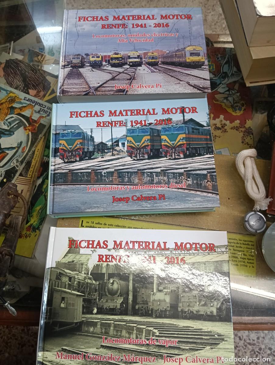 Libros de segunda mano: FICHAS MATERIAL MOTOR EL&Eacute;CTRICO RENFE 1941 2016