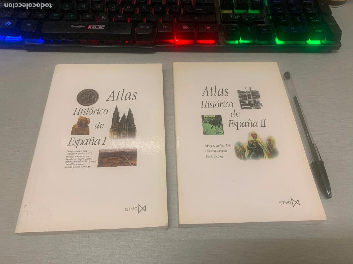 Libros de segunda mano: ATLAS HIST&Oacute;RICO DE ESPA&Ntilde;A / EN 2 VOL&Uacute;MENES / VV. AA. / ISTMO 2003