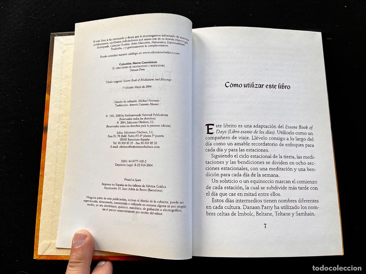 Libros de segunda mano: EL LIBRO ESENIO DE MEDITACIONES Y BENDICIONES. DANAAN PARRY. EDICIONES OBELISCO. 2004 - Foto 3