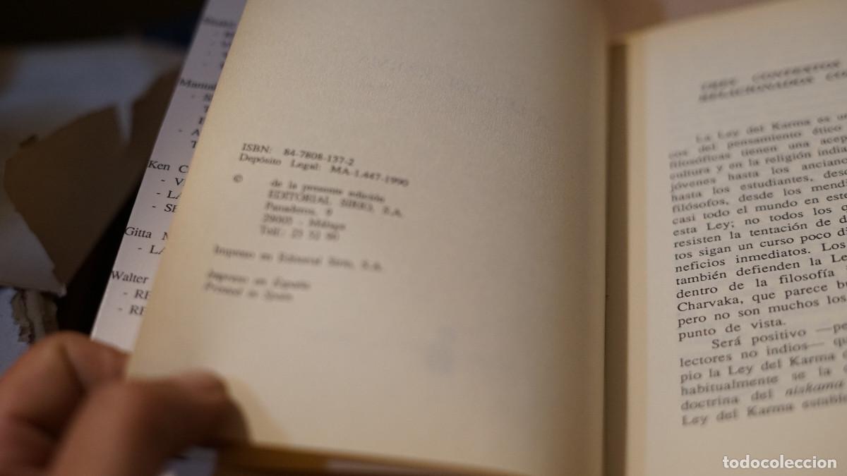 Libros de segunda mano: G. W. Kaveeshwar -La ley del karma - Sirio 1990 - Foto 2