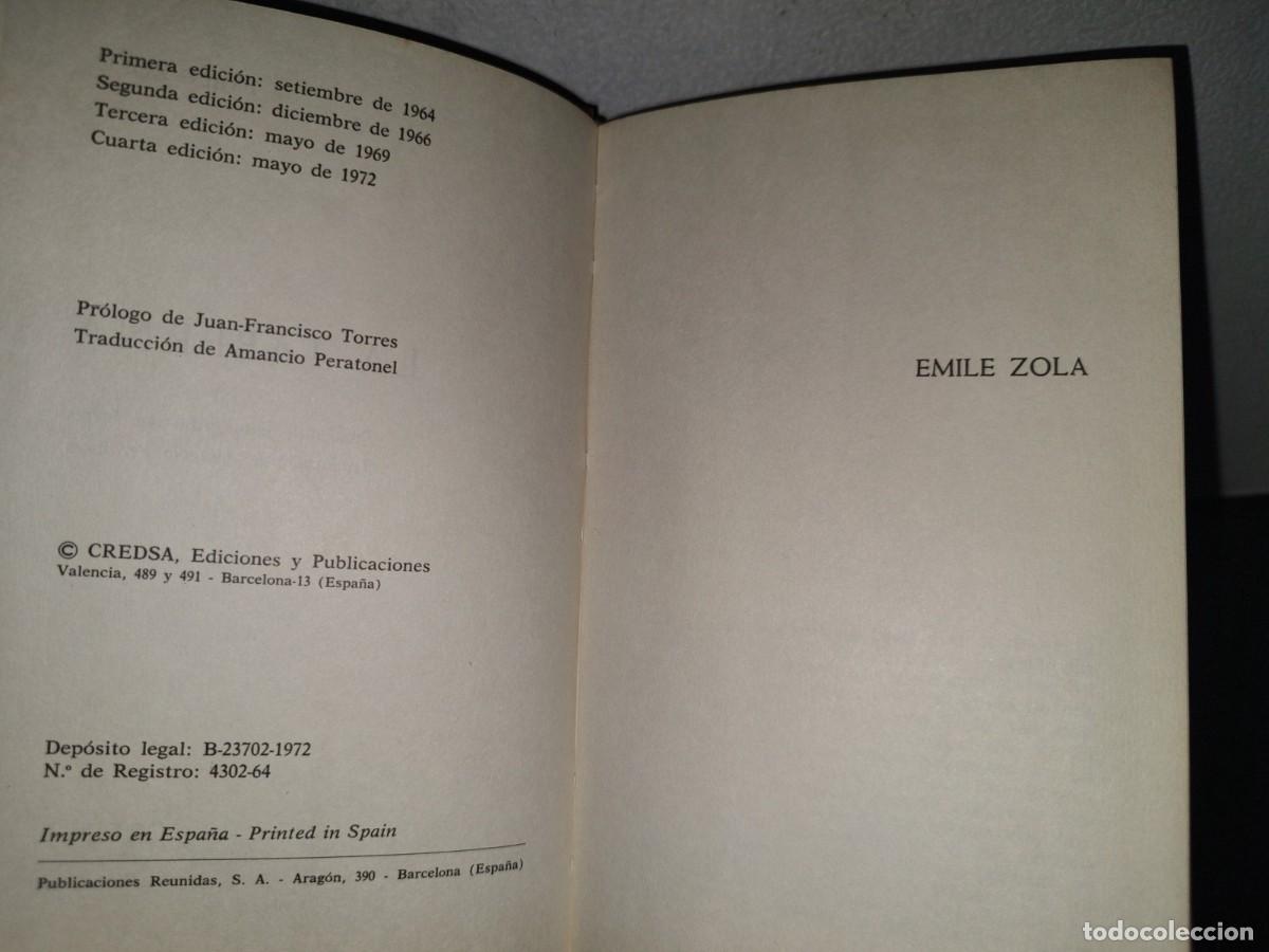 Libros de segunda mano: 196- La Taberna - Emile Zola - CREDSA, Ediciones Y Publicaciones - 1972 - Foto 5