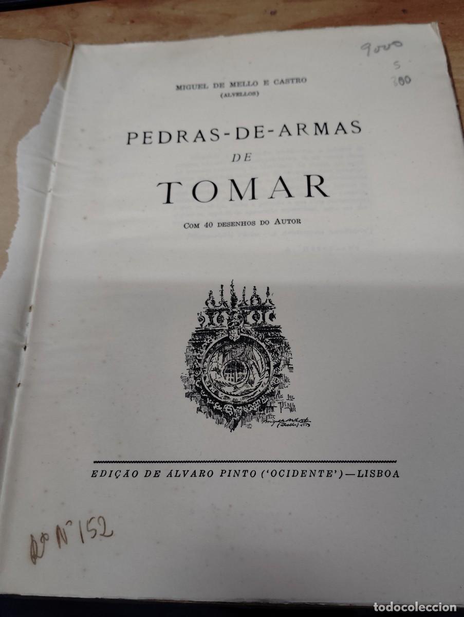Libros de segunda mano: PEDRAS DE ARMAS DE TOMAR COM 40 DESENHOS DO AUTOR, DE MIGUEL DE MELLO E CASTRO. - Foto 2