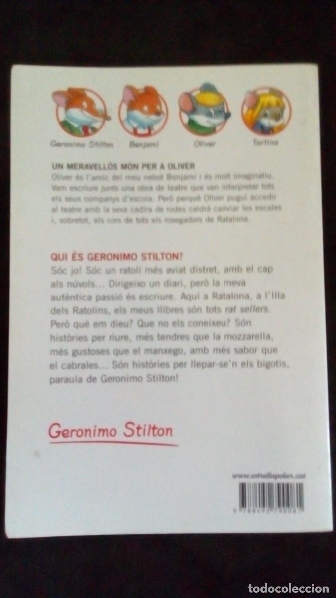 Libros de segunda mano: UN MERAVELL&Oacute;S M&Oacute;N PER A OLIVER-GERONIMO STILTON-COMO NUEVO-EN CATAL&Aacute;N - Foto 2