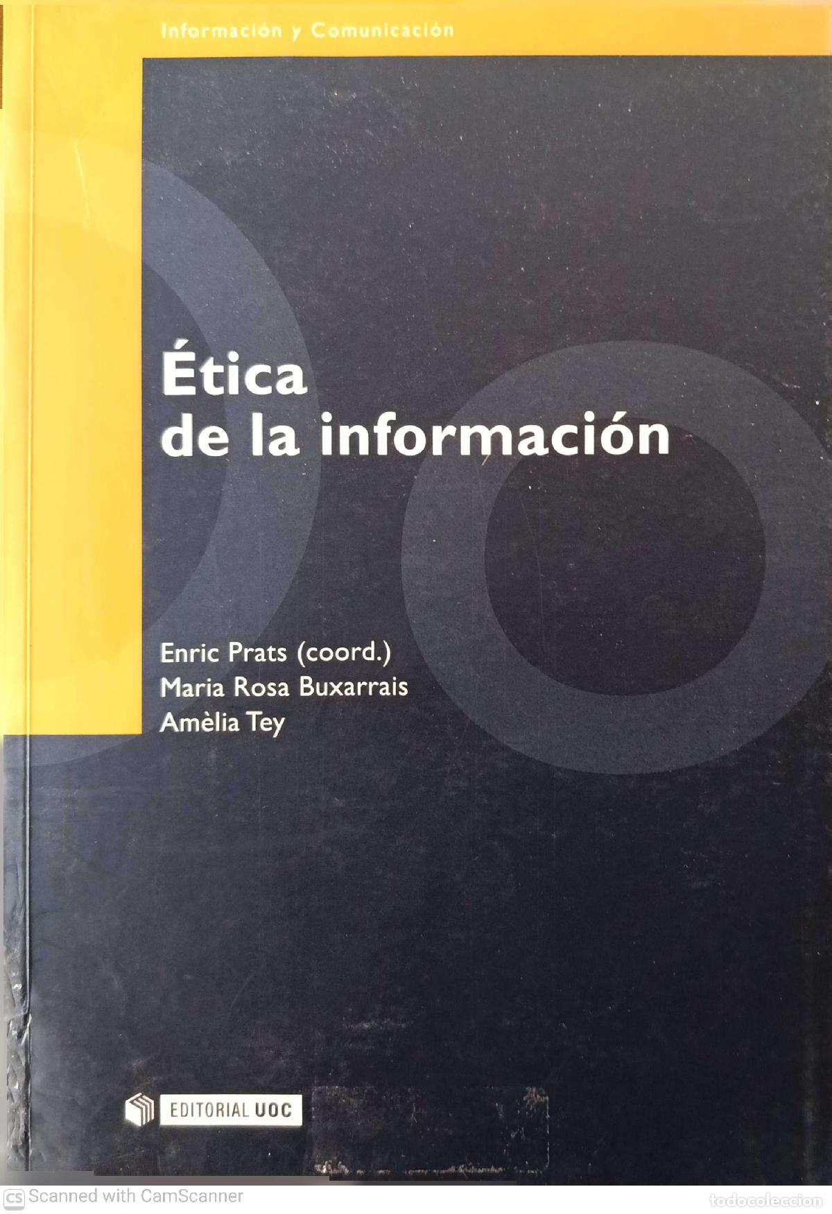 Libros de segunda mano: &Eacute;tica de la informaci&oacute;n - Enric prats