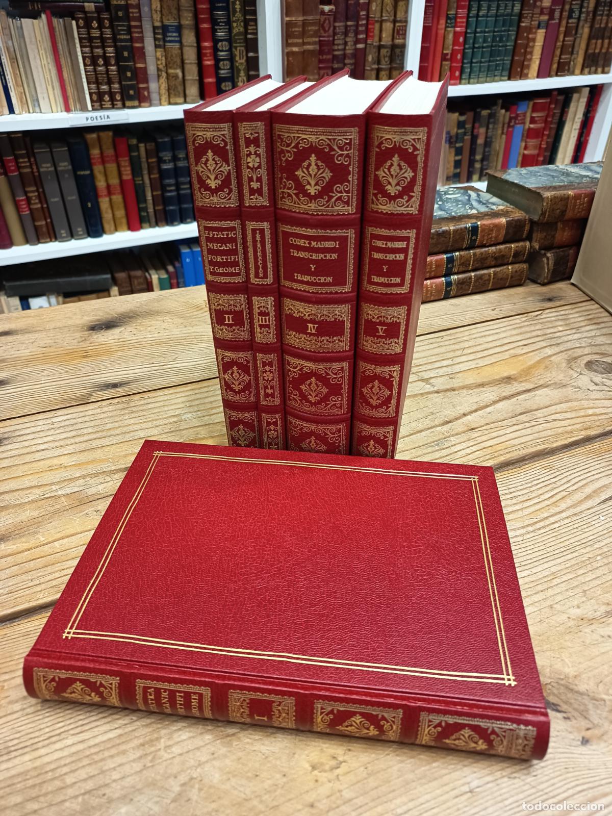 Libros de segunda mano: 1974 - LEONARDO DA VINCI. C&oacute;dices Madrid. Cinco libros en caja - Foto 4