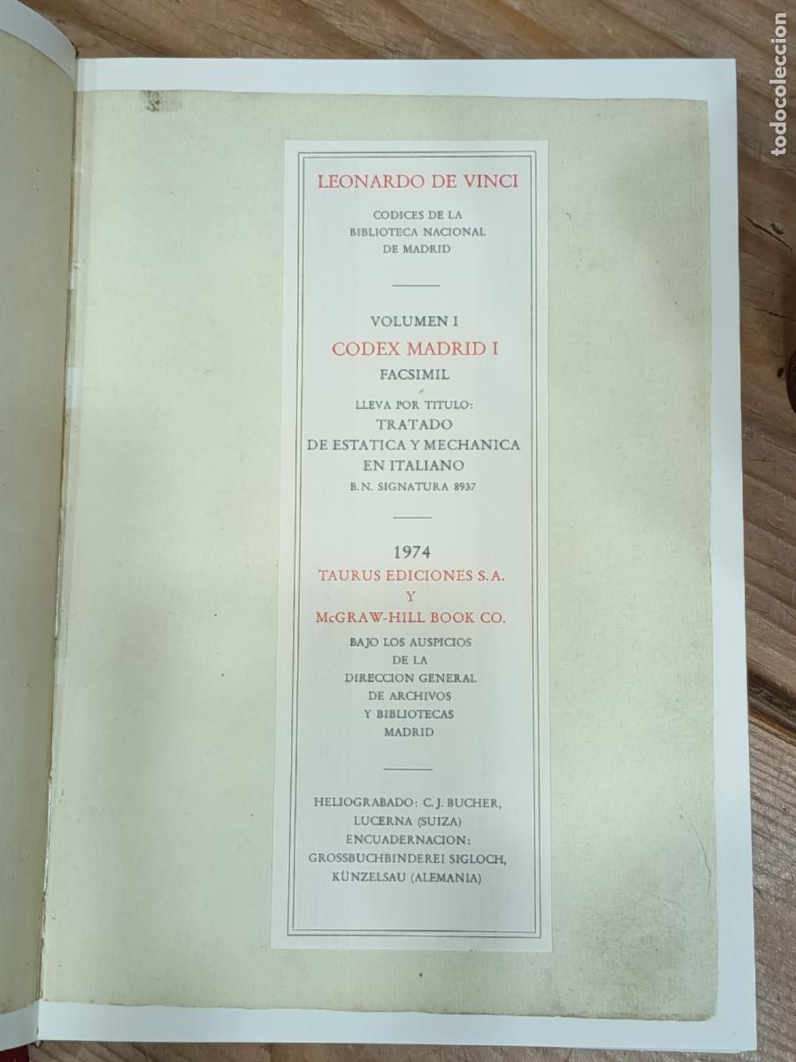 Libros de segunda mano: 1974 - LEONARDO DA VINCI. C&oacute;dices Madrid. Cinco libros en caja - Foto 7