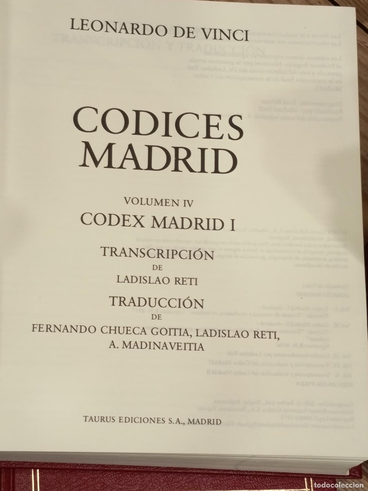 Libros de segunda mano: 1974 - LEONARDO DA VINCI. C&oacute;dices Madrid. Cinco libros en caja - Foto 13