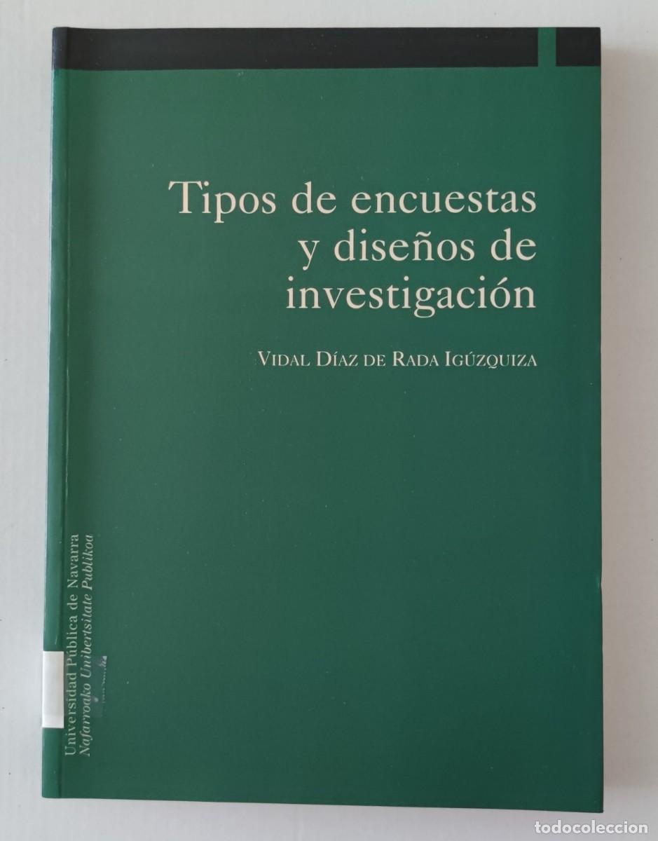 Libros de segunda mano: TIPOS DE ENCUESTAS Y DISE&Ntilde;OS DE INVESTIGACI&Oacute;N - VIDAL DIAZ DE RADA IGUZQUIZA