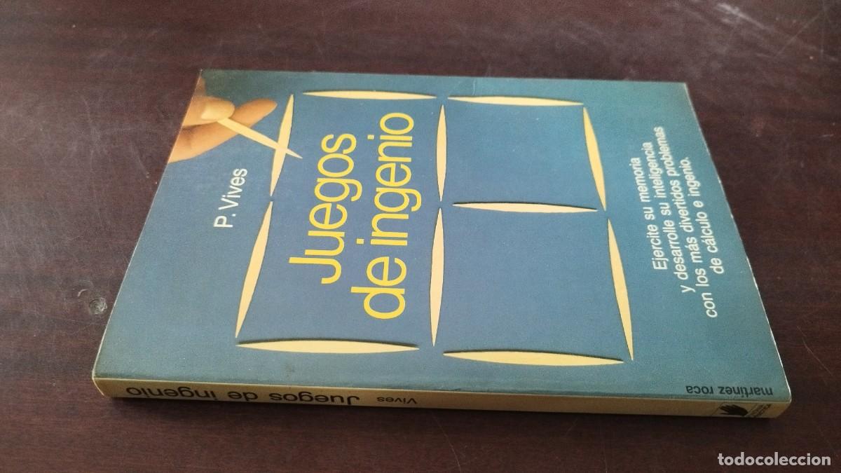 Libros de segunda mano: JUEGOS DE INGENIO / P.VIVE / PU-VNR-3 / MARTINEZ ROCA / JUEGOS