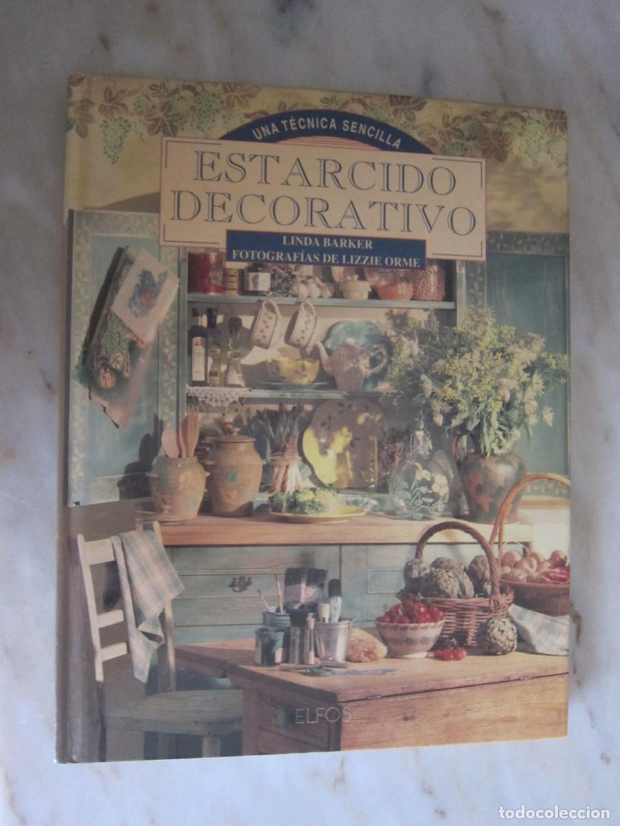 Libros de segunda mano: ESTARCIDO DECORATIVO - LINDA BARKER (ELFOS) MANUAL