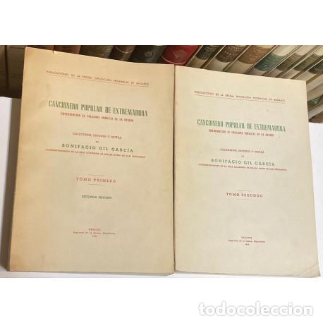 Libros de segunda mano: A&Ntilde;O 1956 - CANCIONERO POPULAR DE EXTREMADURA POR BONIFACIO GIL - FOLKLORE REGIONAL M&Uacute;SICA
