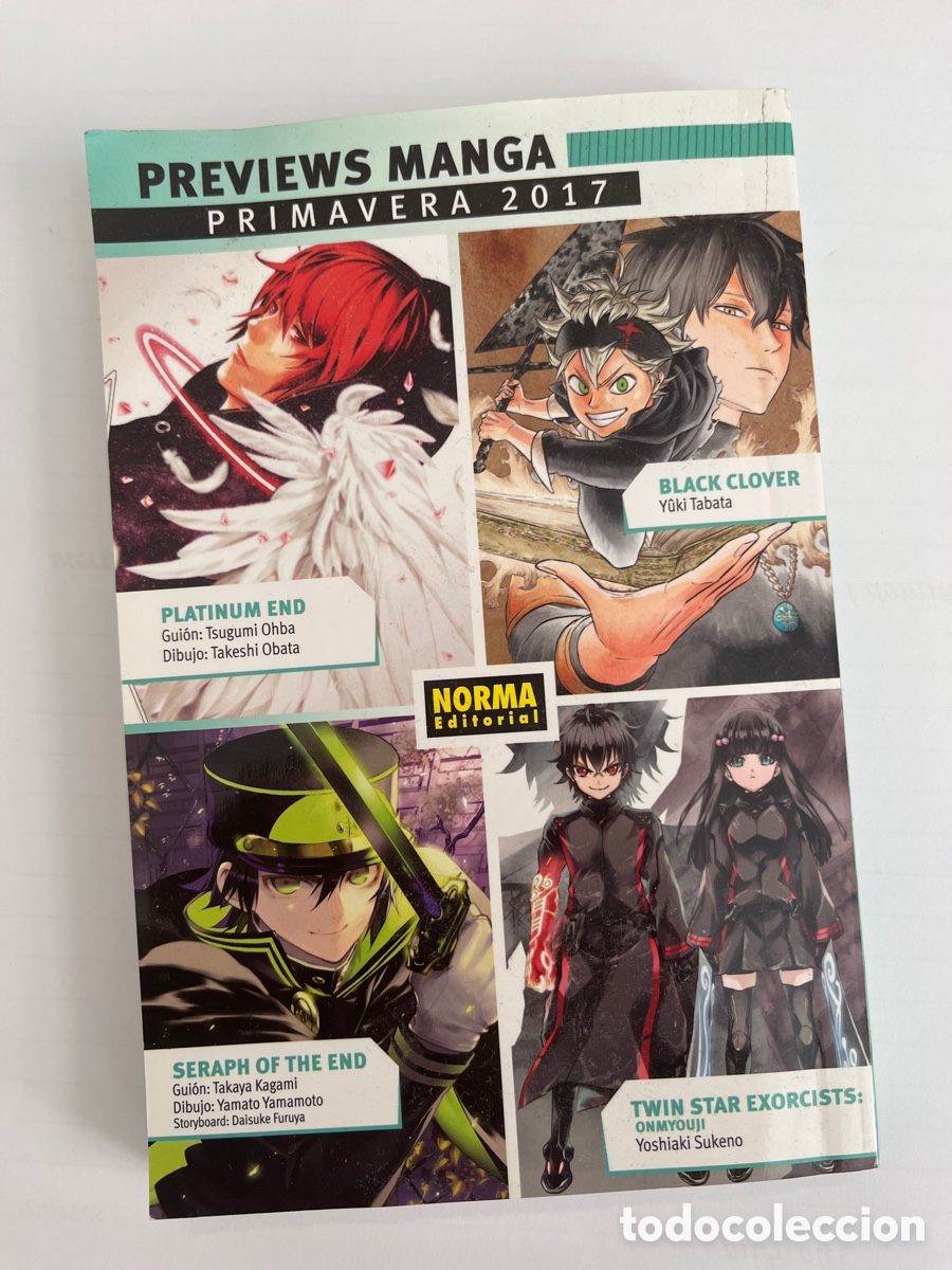Libros de segunda mano: Previews Manga. Primavera 2017 - Norma editorial