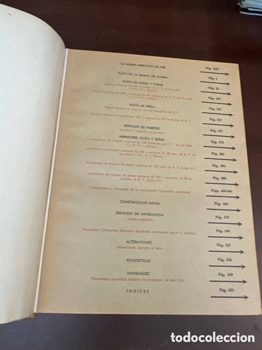 Libros de segunda mano: LISTA OFICIAL BUQUES DE ESPA&Ntilde;A 1959 - Foto 4