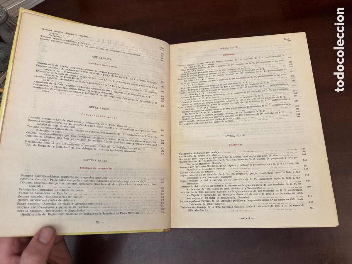 Libros de segunda mano: LISTA OFICIAL BUQUES DE ESPA&Ntilde;A 1959 - Foto 8