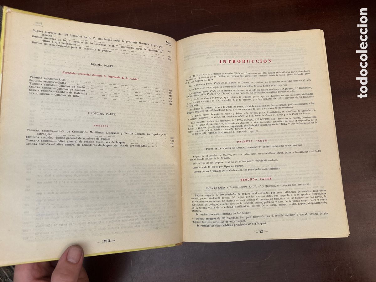 Libros de segunda mano: LISTA OFICIAL BUQUES DE ESPA&Ntilde;A 1959 - Foto 9