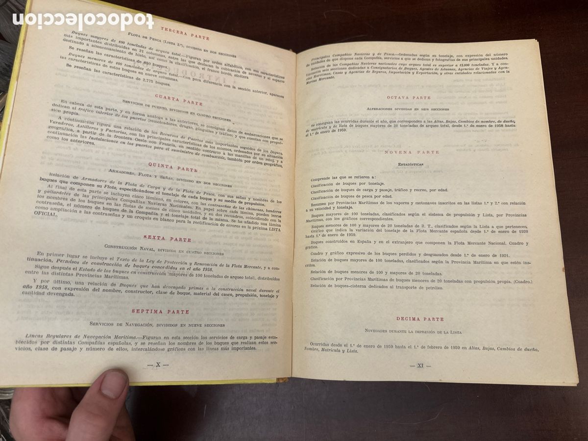 Libros de segunda mano: LISTA OFICIAL BUQUES DE ESPA&Ntilde;A 1959 - Foto 10