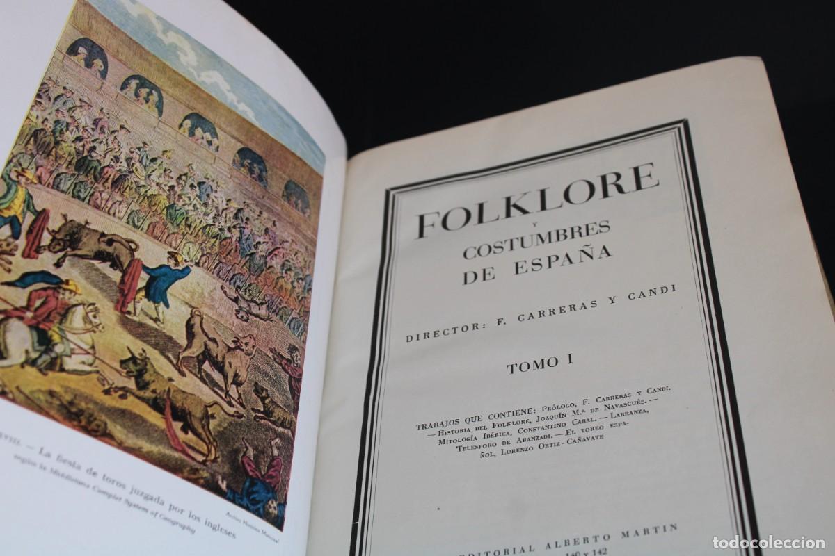 Libros de segunda mano: FOLKLORE Y COSTUMBRES DE ESPA&Ntilde;A / EDITORIAL ALBERTO MARTIN / 3 TOMOS - Foto 5