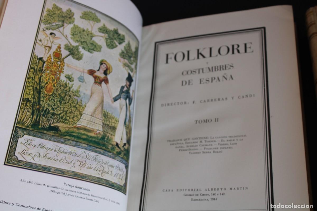 Libros de segunda mano: FOLKLORE Y COSTUMBRES DE ESPA&Ntilde;A / EDITORIAL ALBERTO MARTIN / 3 TOMOS - Foto 6