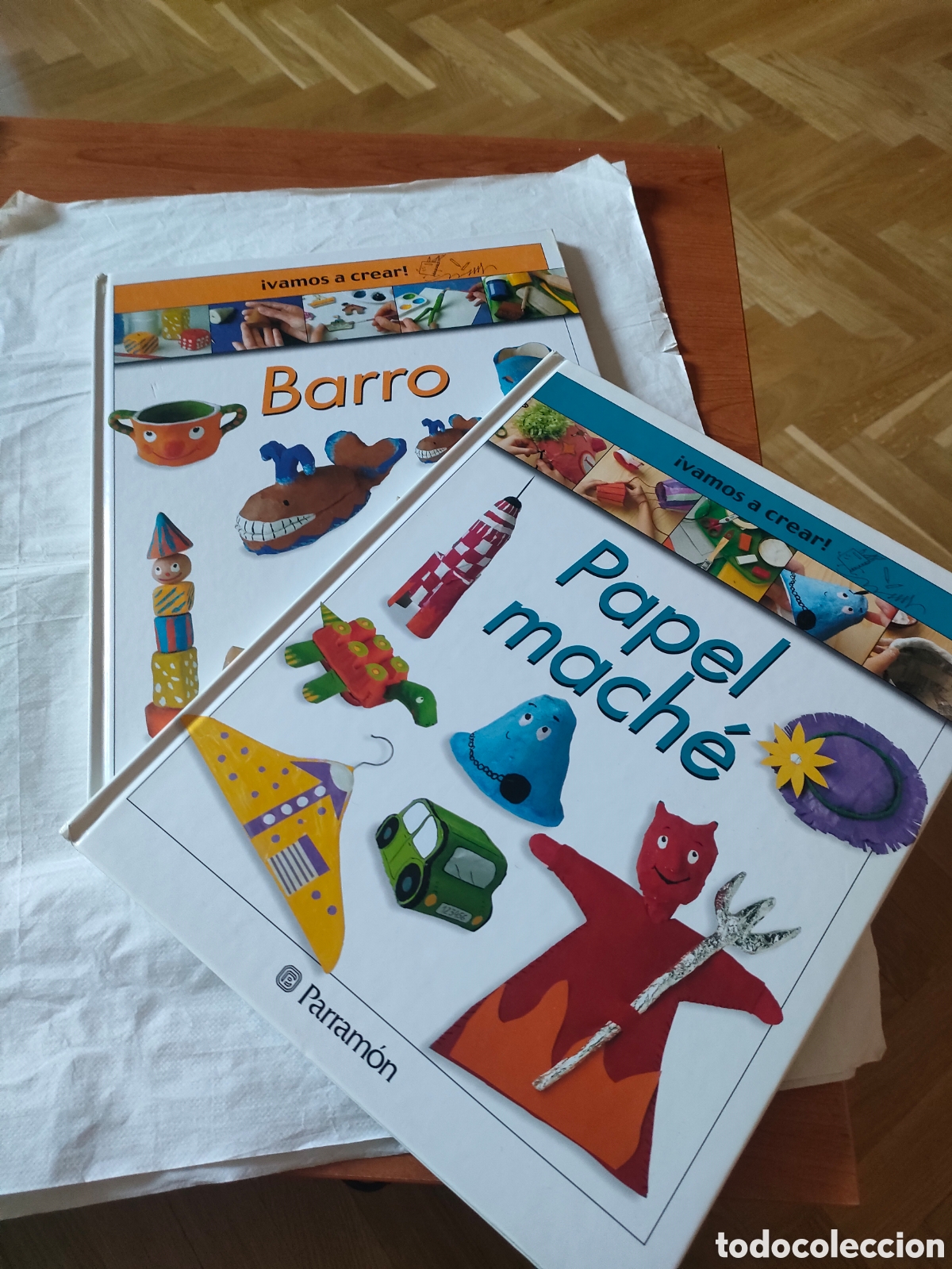 Libros de segunda mano: Vamos a crear. Barro y papel mach&eacute;. Parram&oacute;n.