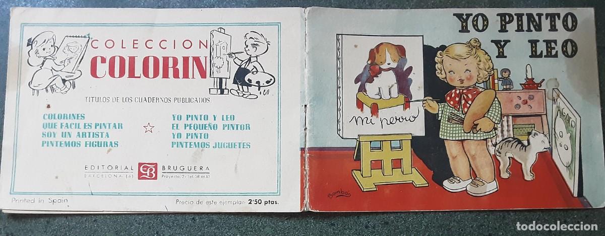 Libros de segunda mano: YO PINTO Y LEO, CUADERNO PARA COLOREAR CON DIBUJOS DE BOMB&Oacute;N, EDITORIAL BRUGUERA.