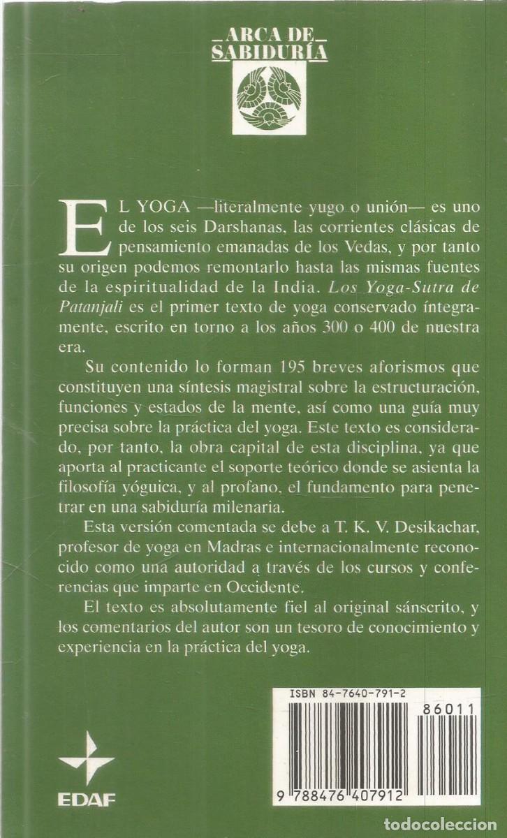 Libros de segunda mano: YOGA-SUTRA DE PATANJALI. EDAF. - Foto 2