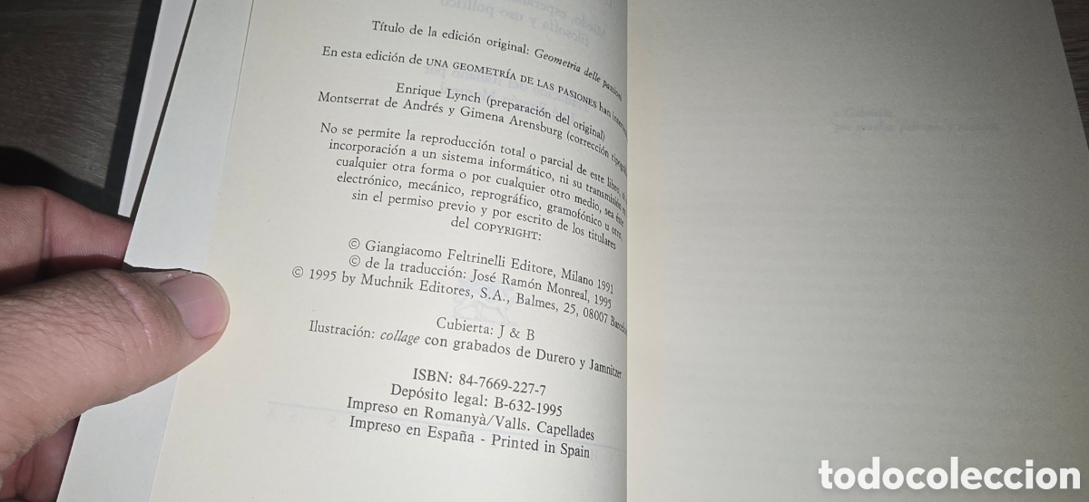 Libros de segunda mano: UNA GEOMETRIA DE LAS PASIONES . REMO BODEI . 1995 - Foto 2