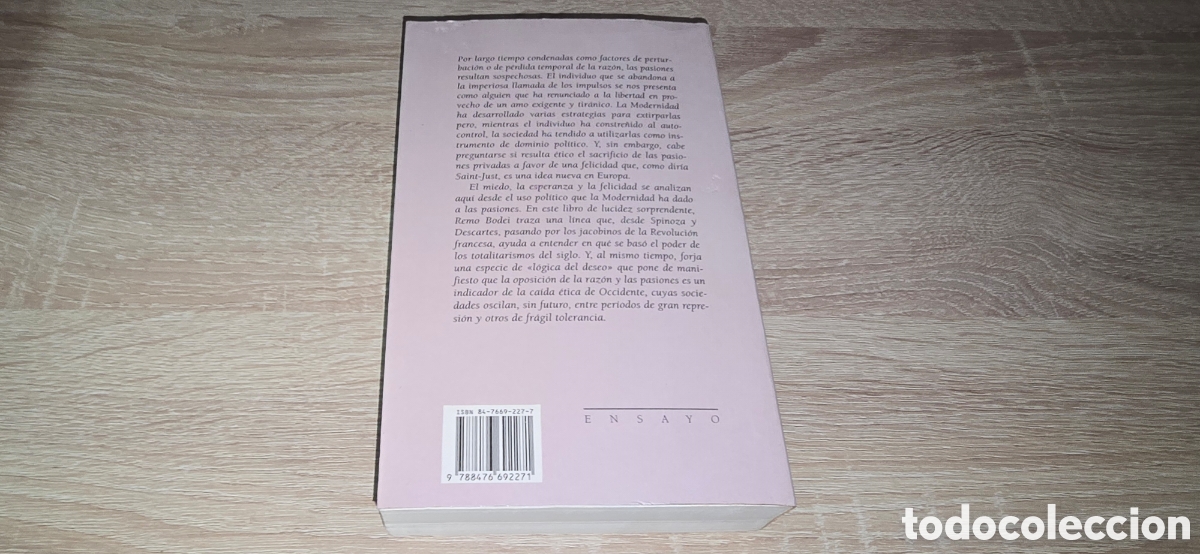 Libros de segunda mano: UNA GEOMETRIA DE LAS PASIONES . REMO BODEI . 1995 - Foto 4
