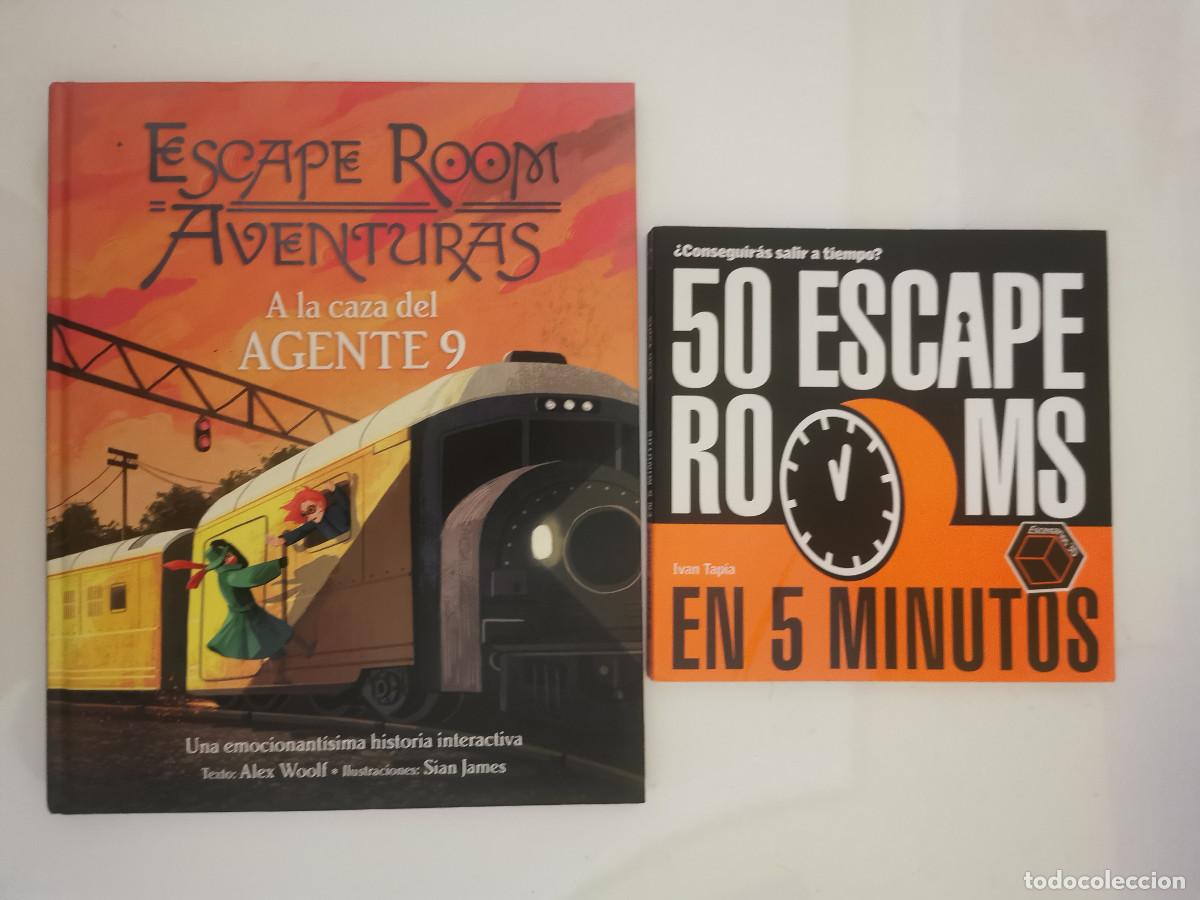 Libros de segunda mano: Escape Room Aventuras A la caza del Agente 9 Alex Woolf. 50 Escape rooms en 5 minutos. Ivan Tapia