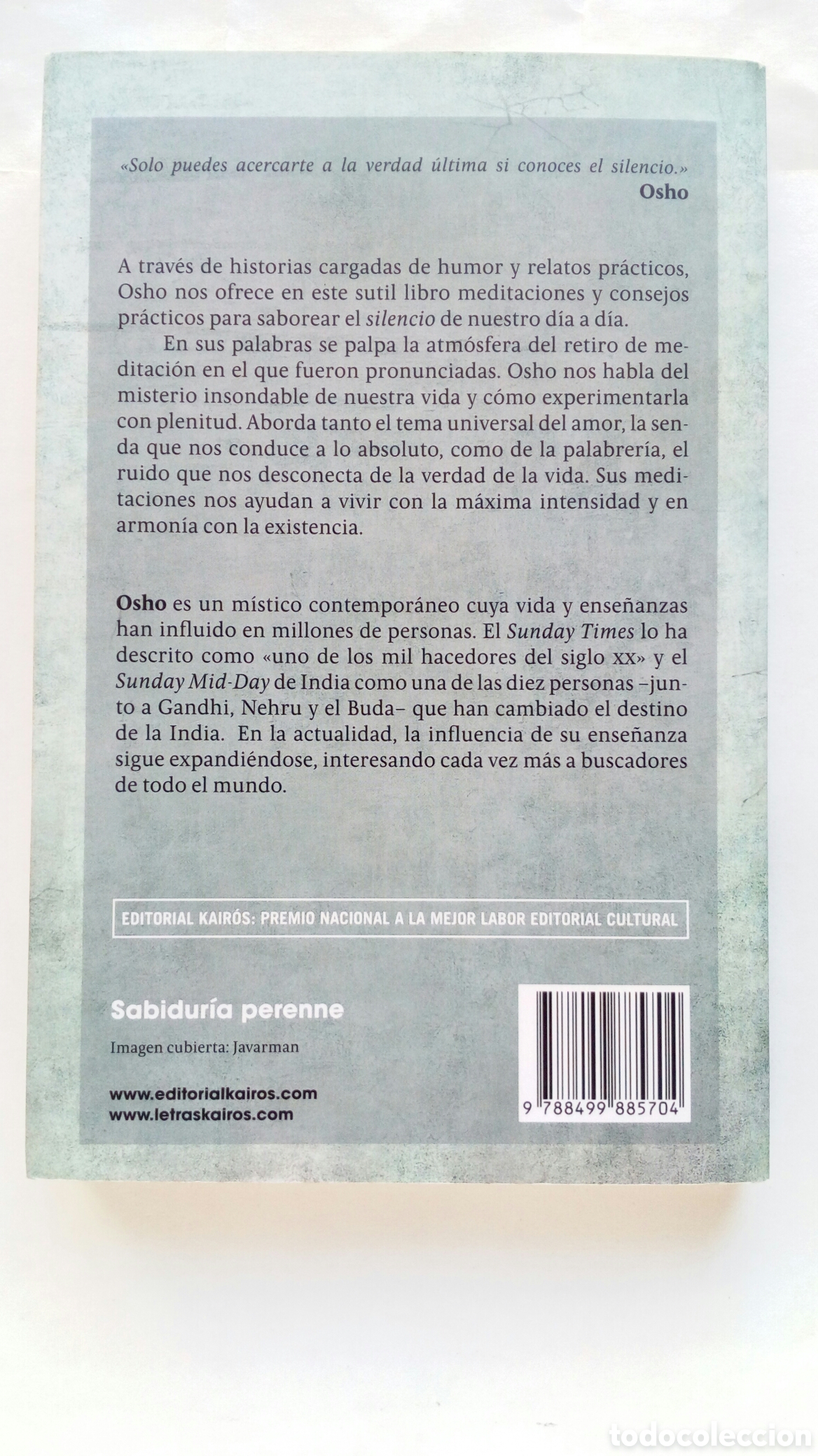 Libros de segunda mano: Silencio. El mensaje de tu ser. Osho. - Foto 2