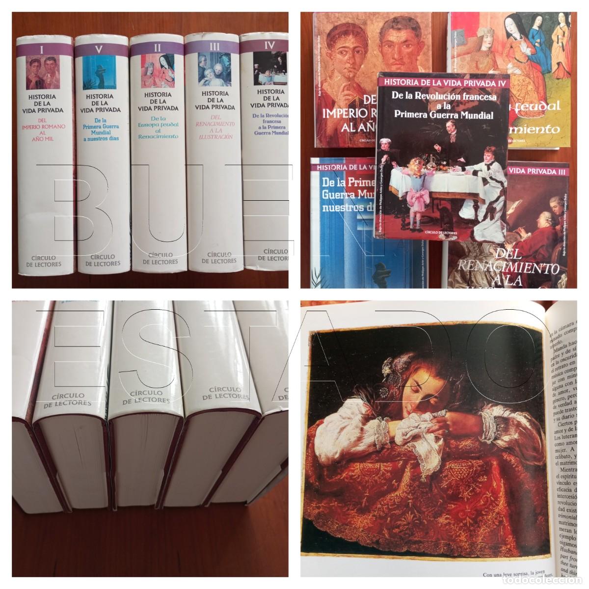 Libros de segunda mano: HISTORIA DE LA VIDA PRIVADA 5 TOMOS TELA CON SOBRECUBIERTA U32