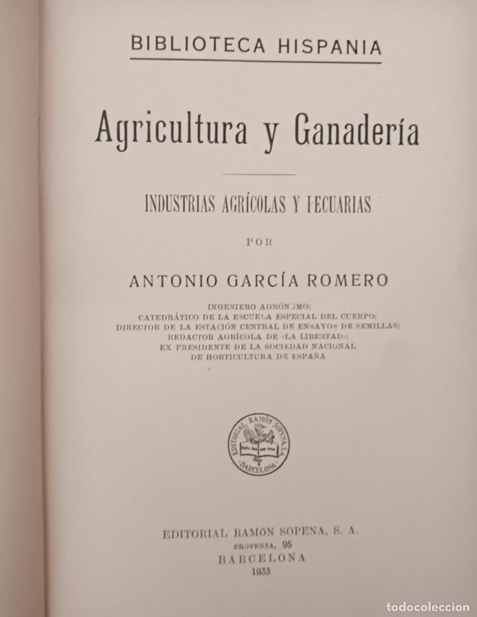 Libros de segunda mano: Agricultura y ganader&iacute;a e industrias agr&iacute;colas. - Foto 2
