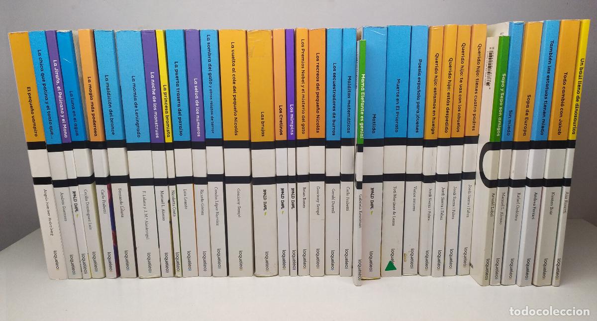 Libros de segunda mano: Lote de 34 Libros Juveniles Santillana - Linea Editorial LOQUELEO - Castellano