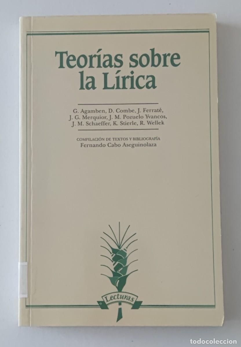Libros de segunda mano: TEOR&Iacute;AS SOBRE LA L&Iacute;RICA