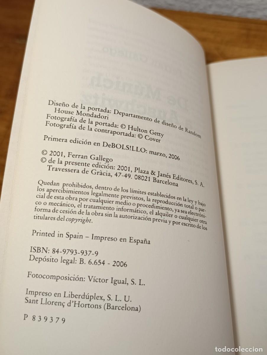 Libros de segunda mano: De M&uacute;nich a Auschwitz - Ferran Gallego - Foto 5