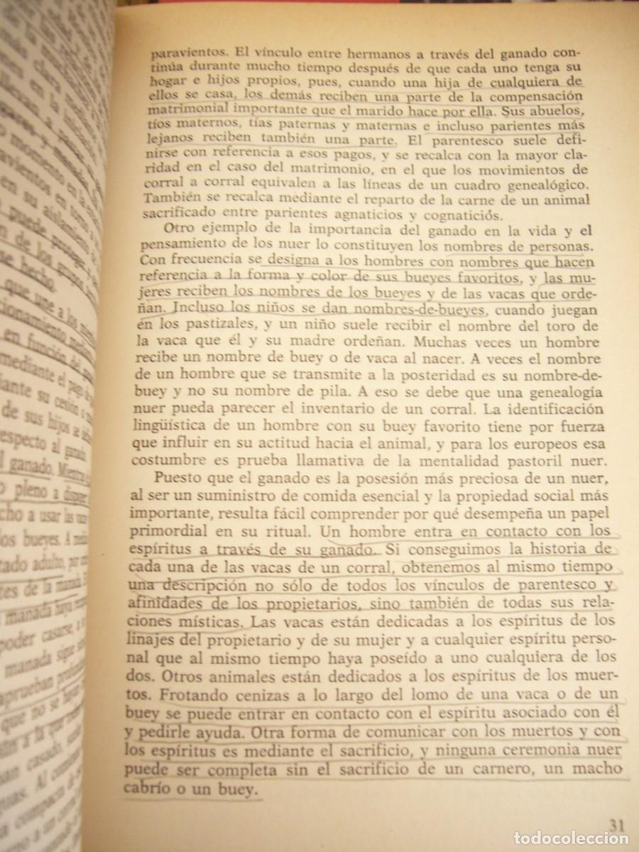 Libros de segunda mano: E.E. EVANS-PRITCHARD: LOS NUER (ANAGRAMA, 1977) PRIMERA EDICI&Oacute;N - Foto 4
