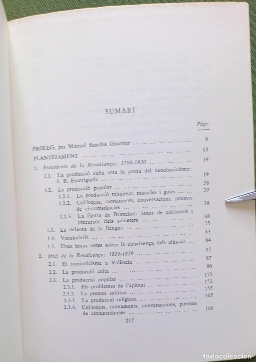 Libros de segunda mano: ELS ORIGENS DE LA RENAIXEN&Ccedil;A VALENCIANA - VICENT SIMBOR ROIG. - Foto 2