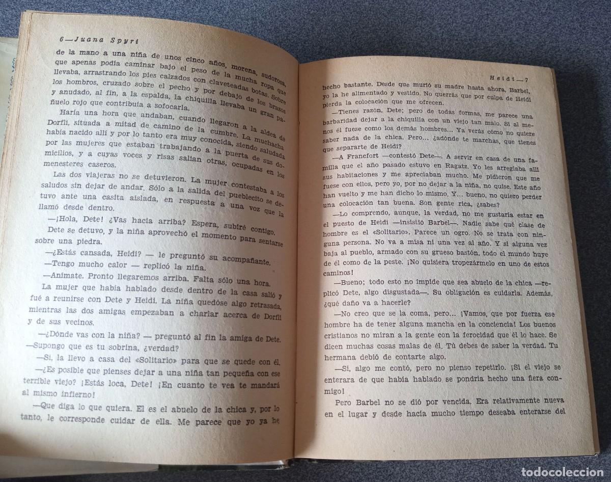 Libros de segunda mano: Lote libros Heidi Otra Vez Heidi Juana Spyri - Foto 7