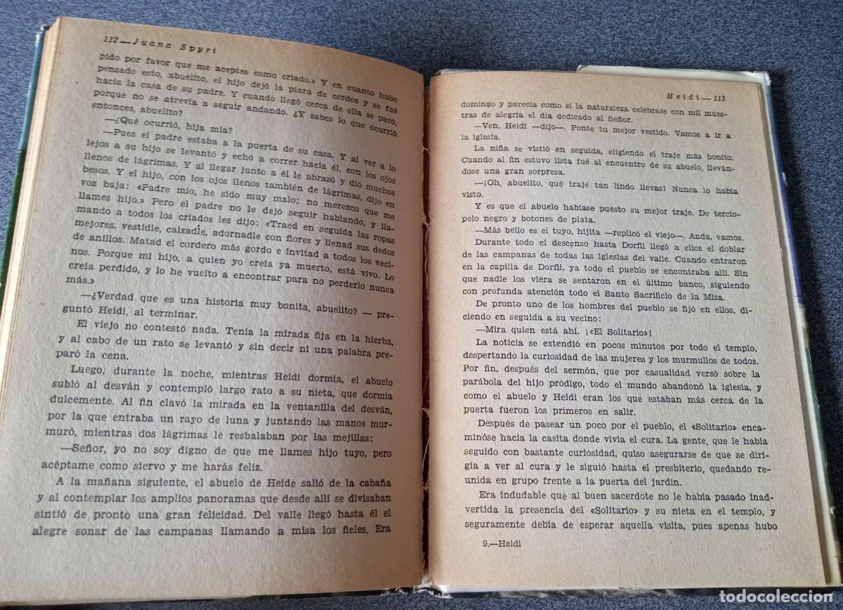 Libros de segunda mano: Lote libros Heidi Otra Vez Heidi Juana Spyri - Foto 8