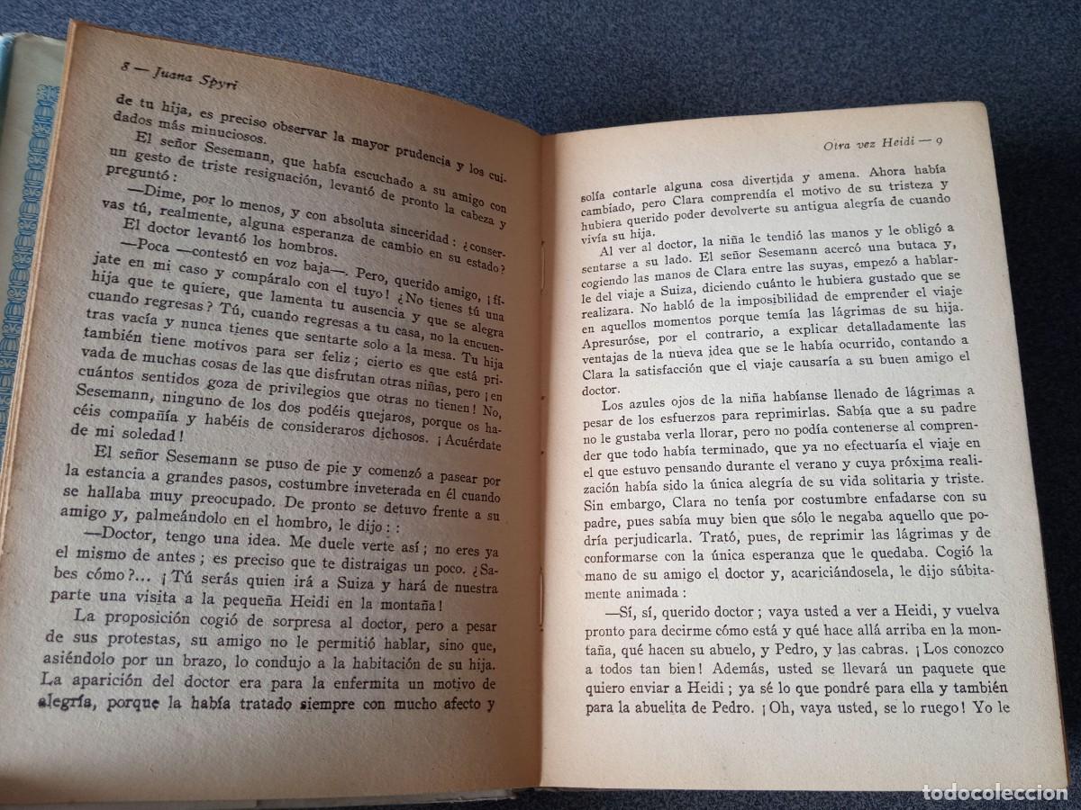 Libros de segunda mano: Lote libros Heidi Otra Vez Heidi Juana Spyri - Foto 15