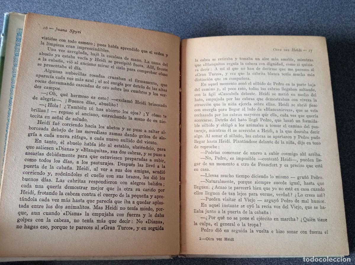 Libros de segunda mano: Lote libros Heidi Otra Vez Heidi Juana Spyri - Foto 16