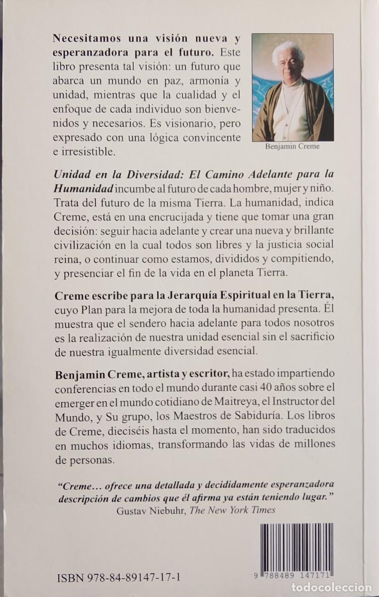 Libros de segunda mano: Unidad en la diversidad. Benjamin Creme. - Foto 2