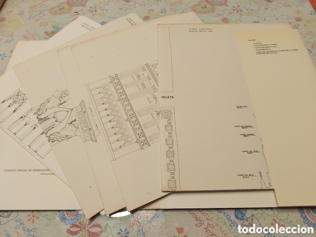 Libros de segunda mano: TVRRIS FORTISSIMA. Documentos sobre la Giralda + Planos. - Foto 7