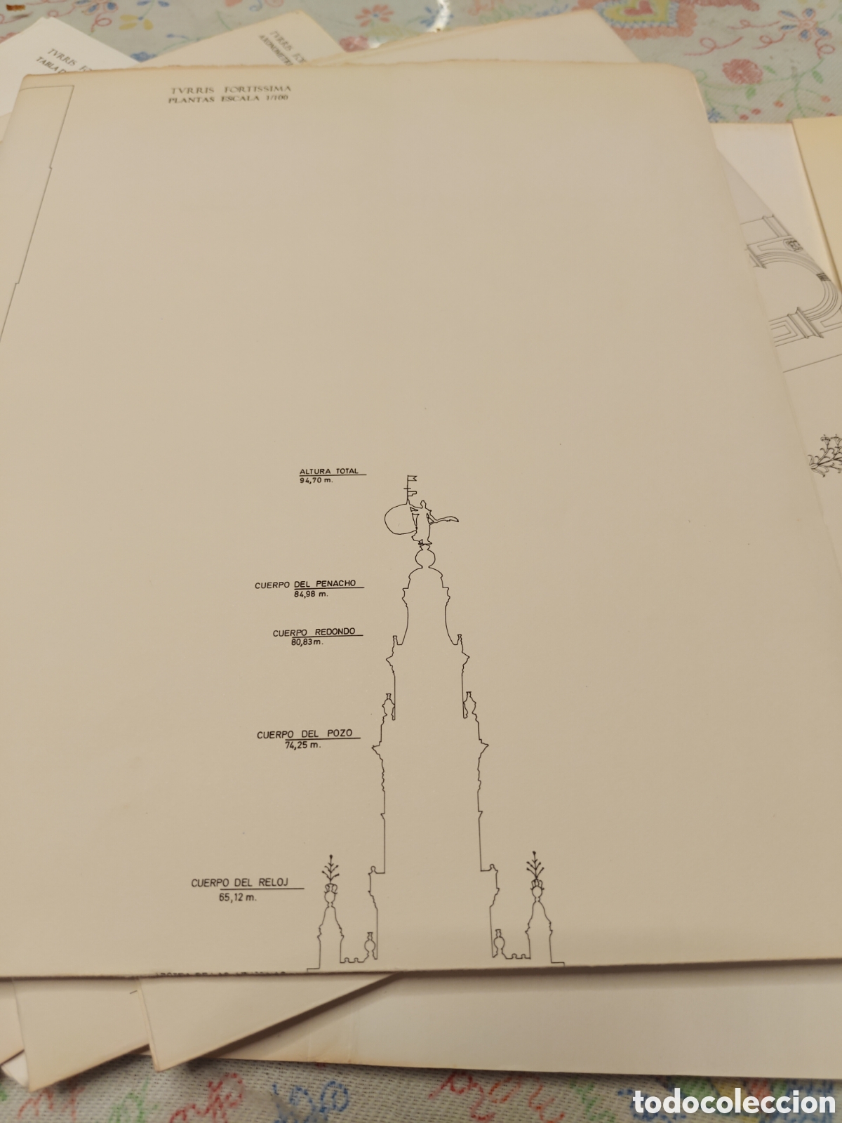 Libros de segunda mano: TVRRIS FORTISSIMA. Documentos sobre la Giralda + Planos. - Foto 9