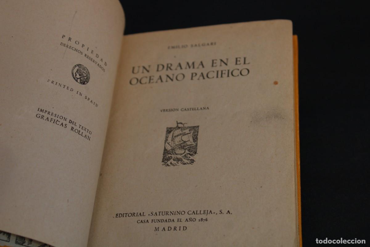 Libros de segunda mano: UN DRAMA EN EL OCEANO PACIFICO / EMILIO SALGARI - Foto 4