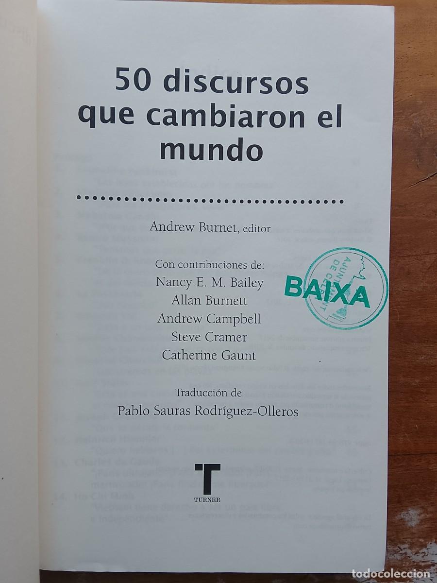 Libros de segunda mano: 50 discursos que cambiaron el mundo - Foto 3