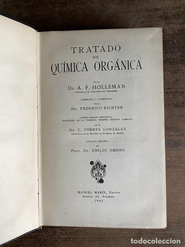 Libros de segunda mano: Tratado de Quimica Organica - Holleman A. F.
